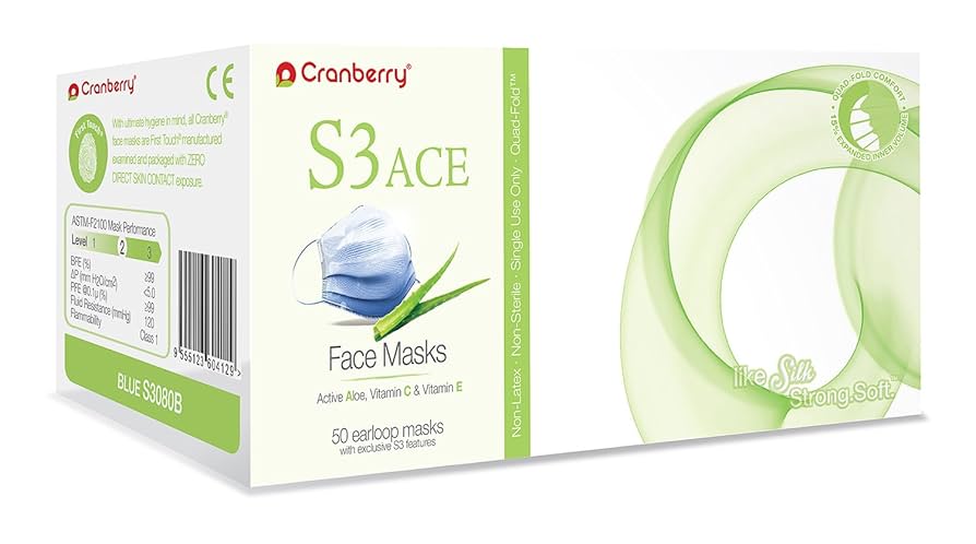 Amazon.com: Cranberry USA S3080Bcase S3 ACE Ear Loop Face